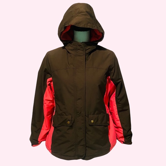 LANDS END GIRLS WINTER SPRING HOODED JACKET - Picture 4 of 10